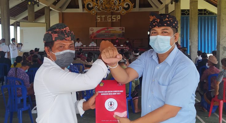 SOSIALISASI SENSUS DESA ADAT KECAMATAN SELEMADEG TABANAN