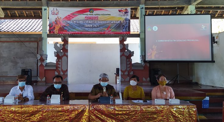 SOSIALISASI SENSUS SAD KERTHI SEMESTA BALI BERBASIS DESA ADAT DI KECAMATAN SELEMADEG BARAT, KABUPATEN TABANAN
