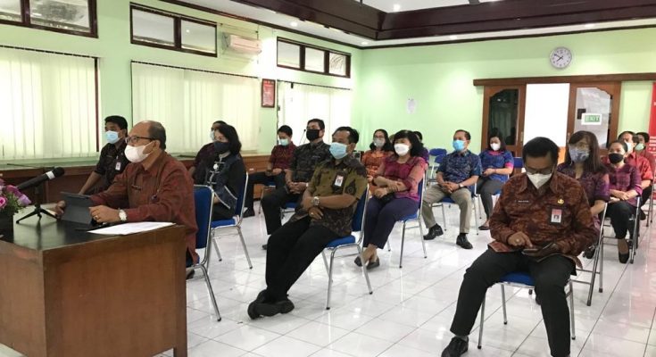BADAN RISET DAN INOVASI DAERAH MENGIKUTI PELAKSANAAN APEL DISIPLIN VIRTUAL PEMERINTAH PROVINSI BALI