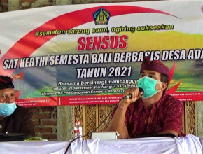 SOSIALISASI SENSUS SAD KERTHI SEMESTA BALI BERBASIS DESA ADAT DI KECAMATAN PAYANGAN, KABUPATEN GIANYAR