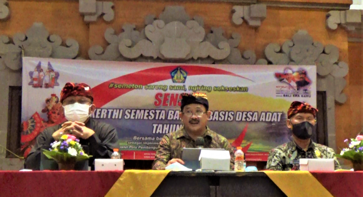 SOSIALISASI SENSUS SAD KERTHI SEMESTA BALI BERBASIS DESA ADAT DI KECAMATAN KARANGASEM, KABUPATEN KARANGASEM