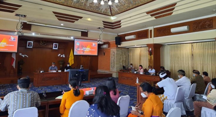 Sosialisasi Pengukuran Indeks Pengelolaan Keuangan Daerah (IPKD) di Kota Denpasar dilakukan oleh Tim IPKD Provinsi Bali tahun 2022 (Kamis, 10/03/2022).
